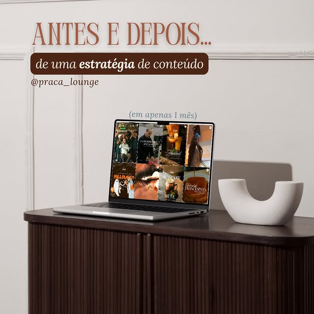 Antes e depois — Praça Lounge